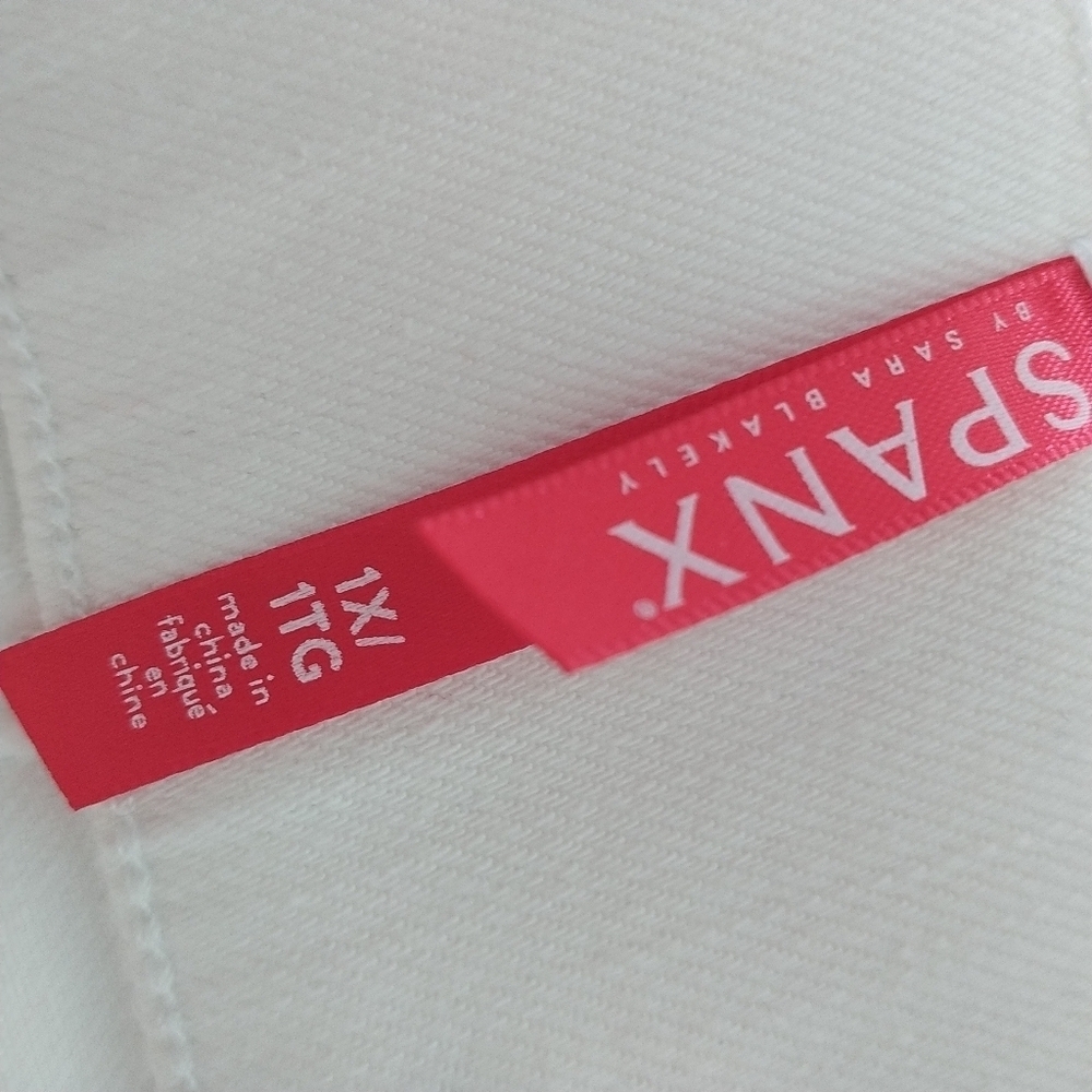 SPANX White Slim Panel Ankle Raw Hem Jegging Jeans 1X - Picture 8 of 15